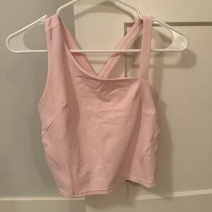 Pink Lululemon Strappy Tank Top
